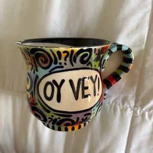 Oy Vey Mug, Funny Jewish Mug, Our Name is Mud by Lorrie Veasey